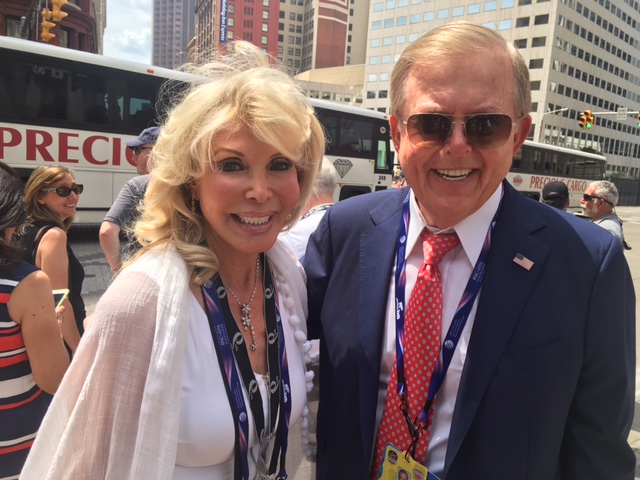 Toni Holt Kramer and Lou Dobbs